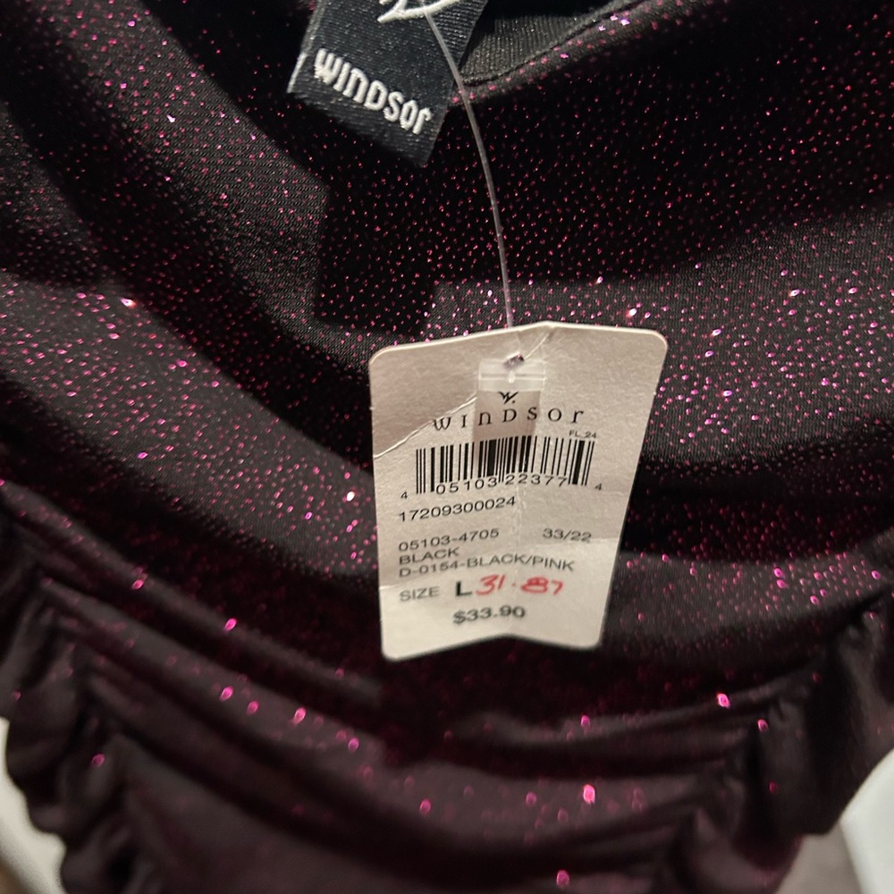 Windsor Sparkling Black and Pink Dress